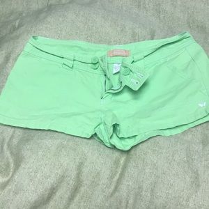 Aeropostale lime green shorts
